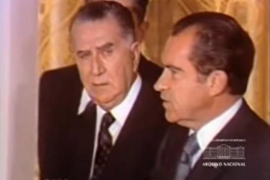 Emílio Garrastazu Médici beim Staatsbesuch im Weißen Haus 1971