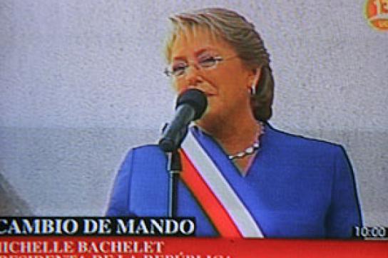 Chilenen verabschieden Bachelet