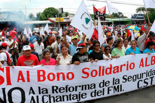 Protest gegen IWF in Nicaragua